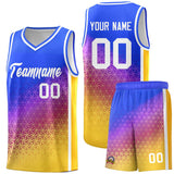 Custom Gradient Design Irregular Shapes Pattern Sports Uniform Basketball Jersey Add Logo Number