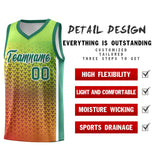 Custom Traditional Gradient Design Irregular Shapes Pattern Sports Uniform Basketball Jersey