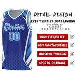 Custom Personalized Diamond Pattern Side Slash Sports Uniform Basketball Jersey Add Logo Number