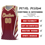 Custom Personalized Diamond Pattern Side Slash Sports Uniform Basketball Jersey Add Logo Number
