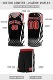 Custom Individualized Diamond Pattern Side Slash Sports Uniform Basketball Jersey Text Logo