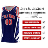 Custom Individualized Diamond Pattern Side Slash Sports Uniform Basketball Jersey Text Logo
