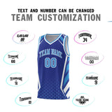 Custom Individualized Diamond Pattern Side Slash Sports Uniform Basketball Jersey Text Logo