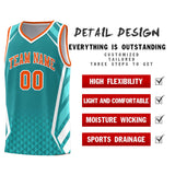 Custom Individualized Diamond Pattern Side Slash Sports Uniform Basketball Jersey Text Logo