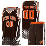 Custom Individualized Diamond Pattern Side Slash Sports Uniform Basketball Jersey Text Logo