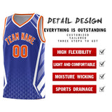 Custom Personalized Diamond Pattern Side Slash Fashion Sports Uniform Basketball Jersey