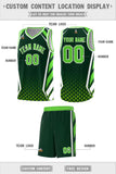 Custom Personalized Diamond Pattern Side Slash Fashion Sports Uniform Basketball Jersey