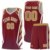 Custom Tank Top Diamond Pattern Side Slash Sports Uniform Basketball Jersey For Adult