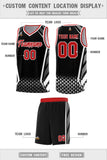 Custom Hip Hop Diamond Pattern Side Slash Sports Uniform Basketball Jersey For Unisex