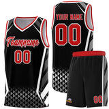 Custom Hip Hop Diamond Pattern Side Slash Sports Uniform Basketball Jersey For Unisex