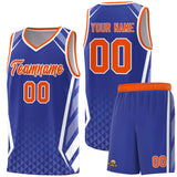Custom Tank Top Diamond Pattern Side Slash Sports Uniform Basketball Jersey For Youth