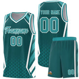Custom Tank Top Diamond Pattern Side Slash Sports Uniform Basketball Jersey For Youth