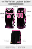 Custom Tank Top Diamond Pattern Side Slash Sports Uniform Basketball Jersey For Youth