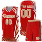 Custom Tank Top Diamond Pattern Side Slash Sports Uniform Basketball Jersey For Youth
