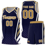Custom Tank Top Diamond Pattern Side Slash Sports Uniform Basketball Jersey For Youth