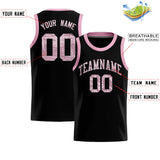 Custom Black Sequined Tops Athletic Basketball Jersey