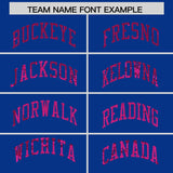 Custom Royal Sequined Tops Athletic Basketball Jersey