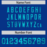 Custom Royal Sequined Tops Athletic Basketball Jersey