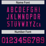 Custom Navy Sequined Tops Athletic Basketball Jersey