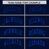 Custom Navy Sequined Tops Athletic Basketball Jersey