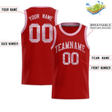 Custom Orange Sequined Tops Athletic Basketball Jersey