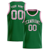 Custom Kelly Green Sequined Tops Athletic Basketball Jersey