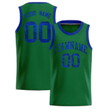 Custom Kelly Green Sequined Tops Athletic Basketball Jersey