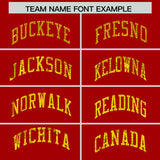 Custom Red Sequined Tops Athletic Basketball Jersey