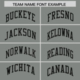 Custom Gray Sequined Tops Athletic Basketball Jersey