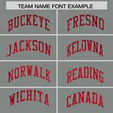 Custom Gray Sequined Tops Athletic Basketball Jersey