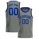 Custom Gray Sequined Tops Athletic Basketball Jersey