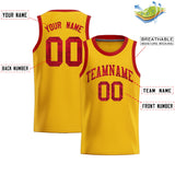Custom Gold Sequined Tops Athletic Basketball Jersey
