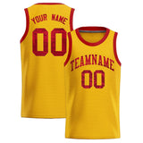 Custom Gold Sequined Tops Athletic Basketball Jersey