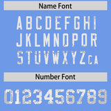 Custom Light Blue Sequined Tops Athletic Basketball Jersey