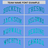 Custom Light Blue Sequined Tops Athletic Basketball Jersey