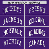 Custom Purple Sequined Tops Athletic Basketball Jersey