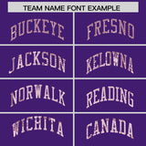 Custom Purple Sequined Tops Athletic Basketball Jersey