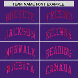 Custom Purple Sequined Tops Athletic Basketball Jersey