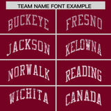 Custom Crimson Sequined Tops Athletic Basketball Jersey