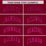 Custom Crimson Sequined Tops Athletic Basketball Jersey