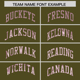 Custom Olive Sequined Tops Athletic Basketball Jersey