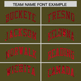 Custom Olive Sequined Tops Athletic Basketball Jersey