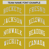 Custom Old Gold Sequined Tops Athletic Basketball Jersey