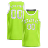 Custom Kelly Green Sequined Tops Athletic Basketball Jersey