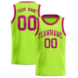 Custom Kelly Green Sequined Tops Athletic Basketball Jersey