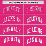 Custom Pink Sequined Tops Athletic Basketball Jersey