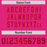 Custom Pink Sequined Tops Athletic Basketball Jersey