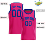 Custom Pink Sequined Tops Athletic Basketball Jersey