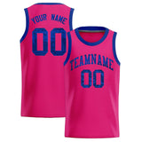 Custom Pink Sequined Tops Athletic Basketball Jersey