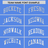 Custom Powder Blue Sequined Tops Athletic Basketball Jersey